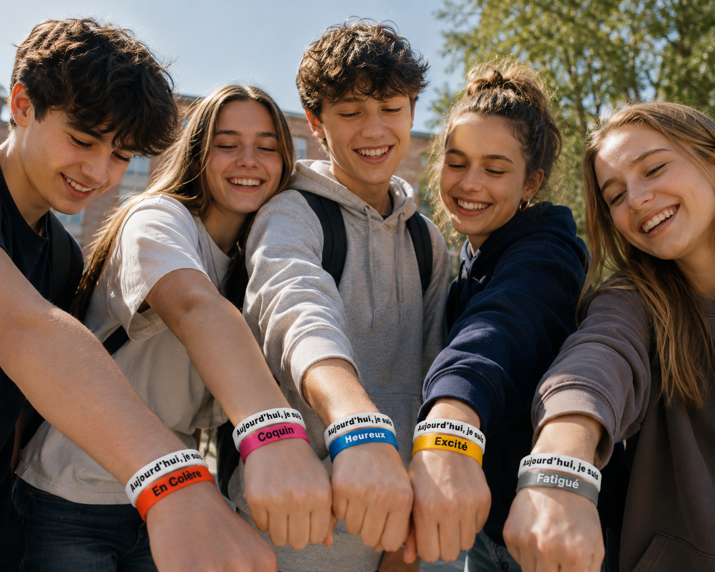 Pack Intégral My Mood - Le Bracelet d'humeur en silicone réversible