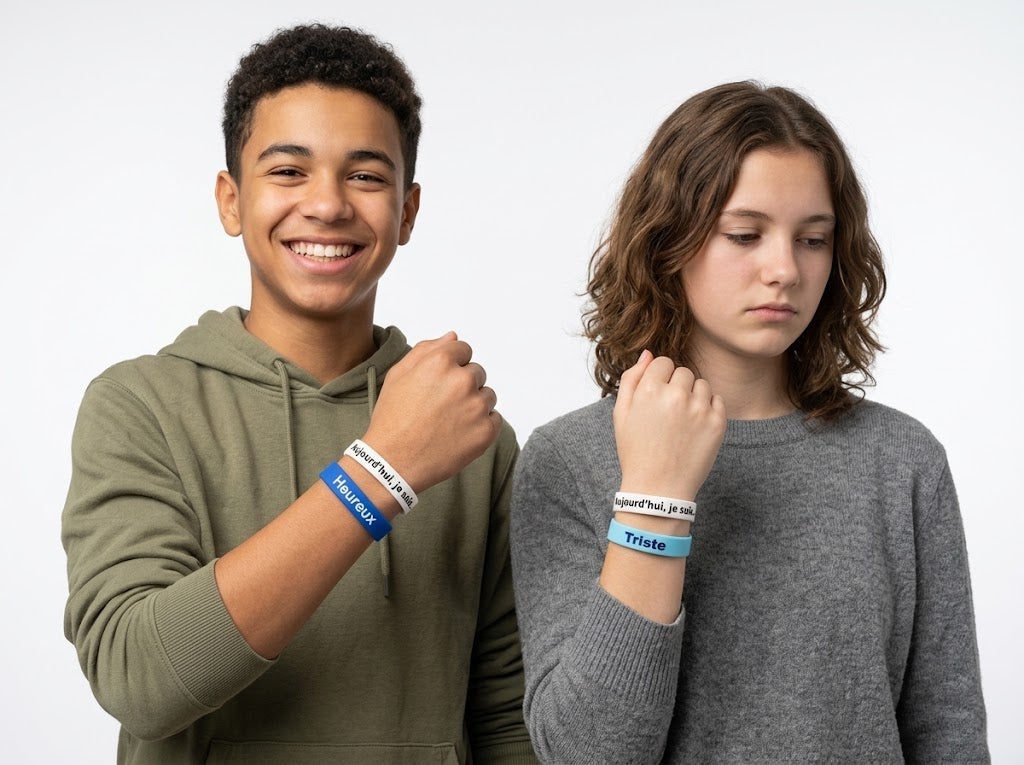 Pack Essentiel My Mood - Le Bracelet d'humeur en silicone réversible