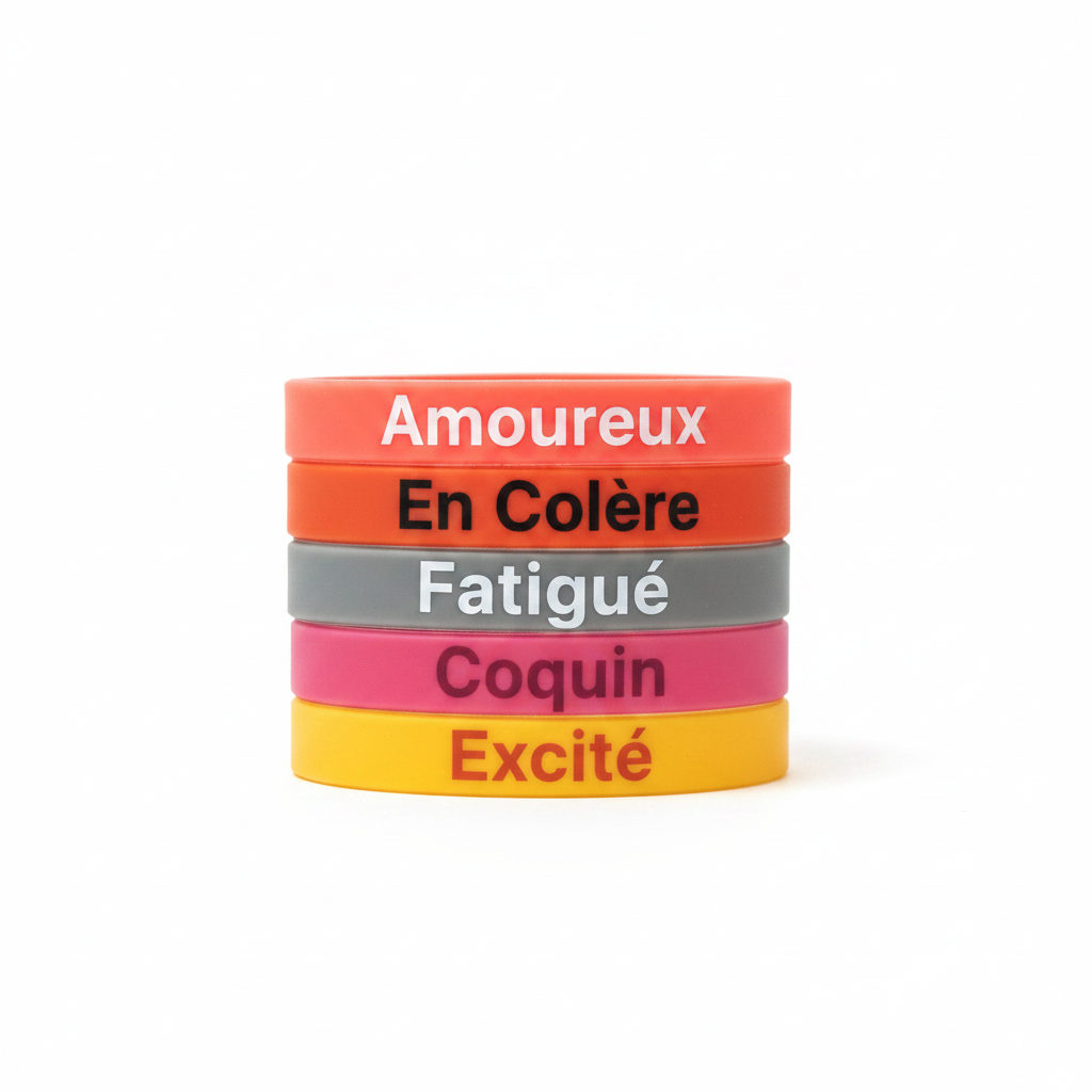 Pack Extension My Mood - Le Bracelet d'humeur en silicone réversible