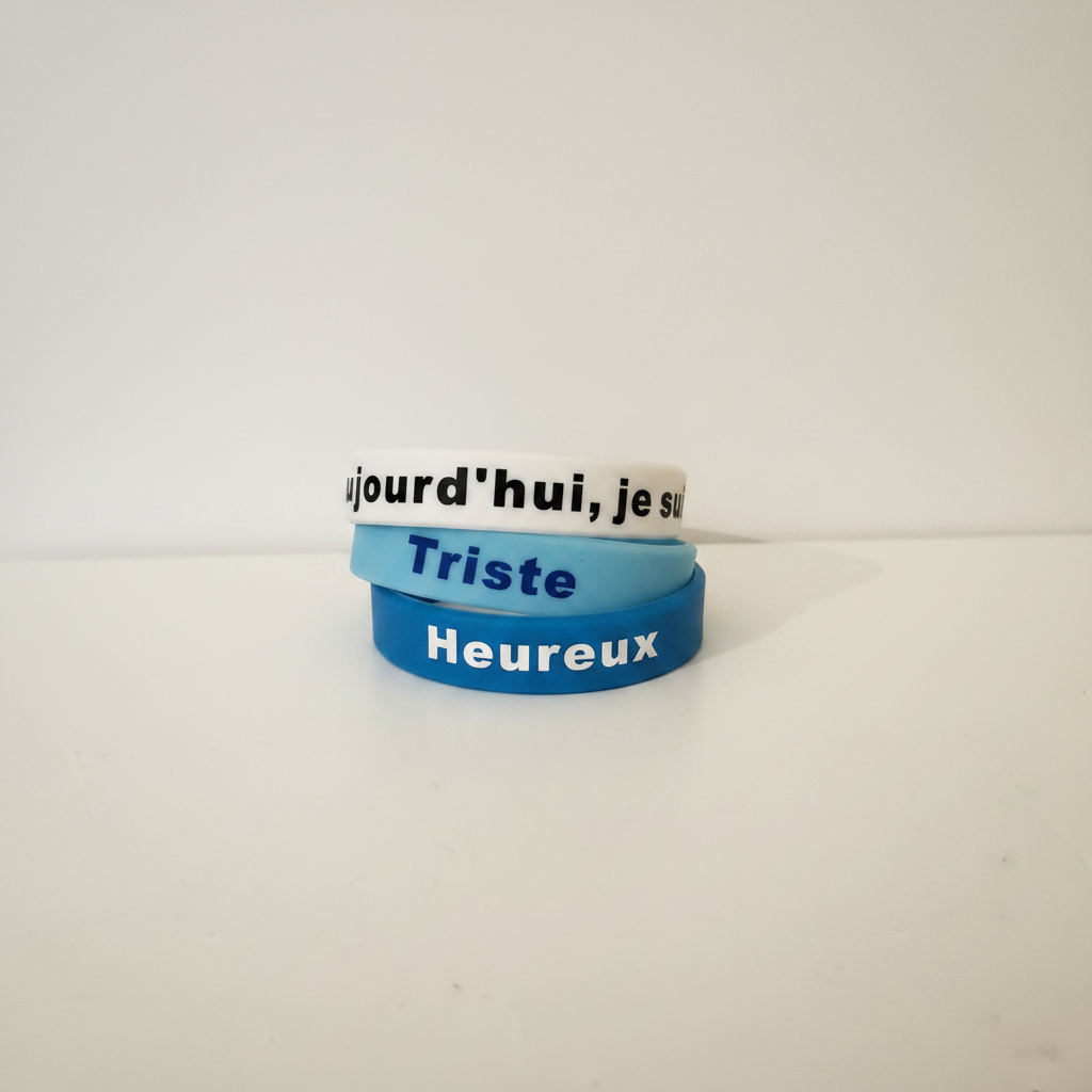 Pack Intégral My Mood - Le Bracelet d'humeur en silicone réversible